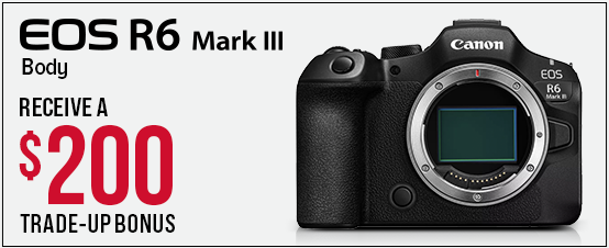 Canon EOS R6 Mark III Mirrorless Camera Body - receive a $200 trade-up bonus