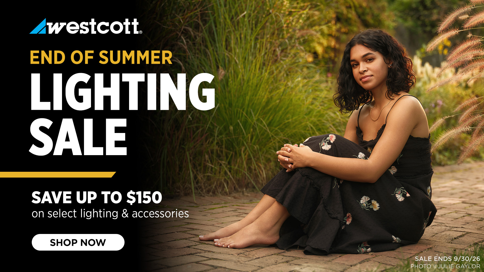 Westcott End of Summer Lighting Sale - Save up to $150 on select lighting and accessories. Sale ends 9/30/26.